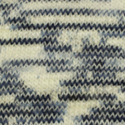 Navy Wavy-Line Chunky Knit, Polyester