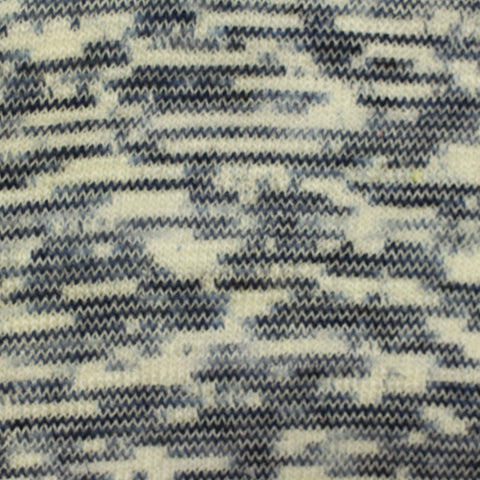Navy Wavy-Line Chunky Knit, Polyester