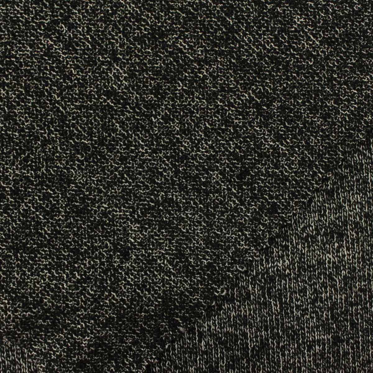 Black Marl Chunky Knit, Polyester, 245 gsm, 160 cm