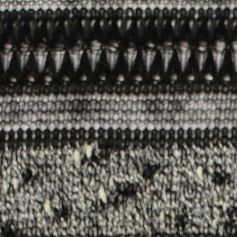Black Horizontal-Band Chunky Knit, Poly-Viscose