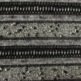 Black Horizontal-Band Chunky Knit, Poly-Viscose