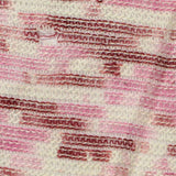 Pink Dashes Chunky Knit, Polyester — texture