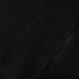 100% Polyester Knit Fabric, 135 gsm, 180 cm — Black