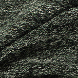 Dark Green Marl Chunky Knit, Poly-Viscose — texture