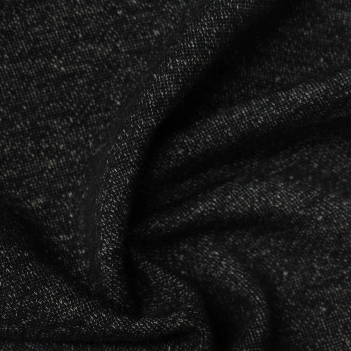 Dark Grey Marl French Terry, Poly-Cotton, 325 gsm