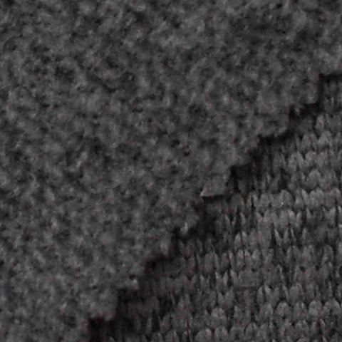 Charcoal Brushed Fleece, Polyester
