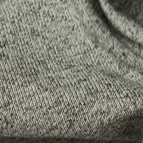 Grey Marl Interlock Knit, Poly-Viscose, 370 gsm