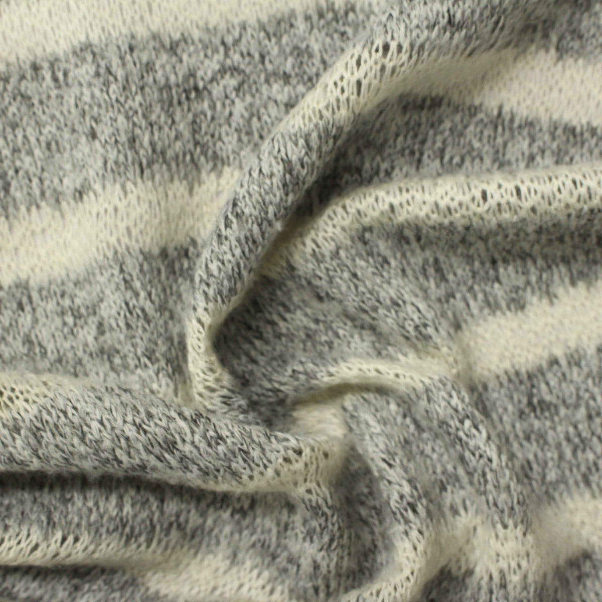 Cream Marl Knit, Poly-Viscose, 215 gsm