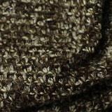 Dark Brown Marl Interlock Knit, Polyester — texture