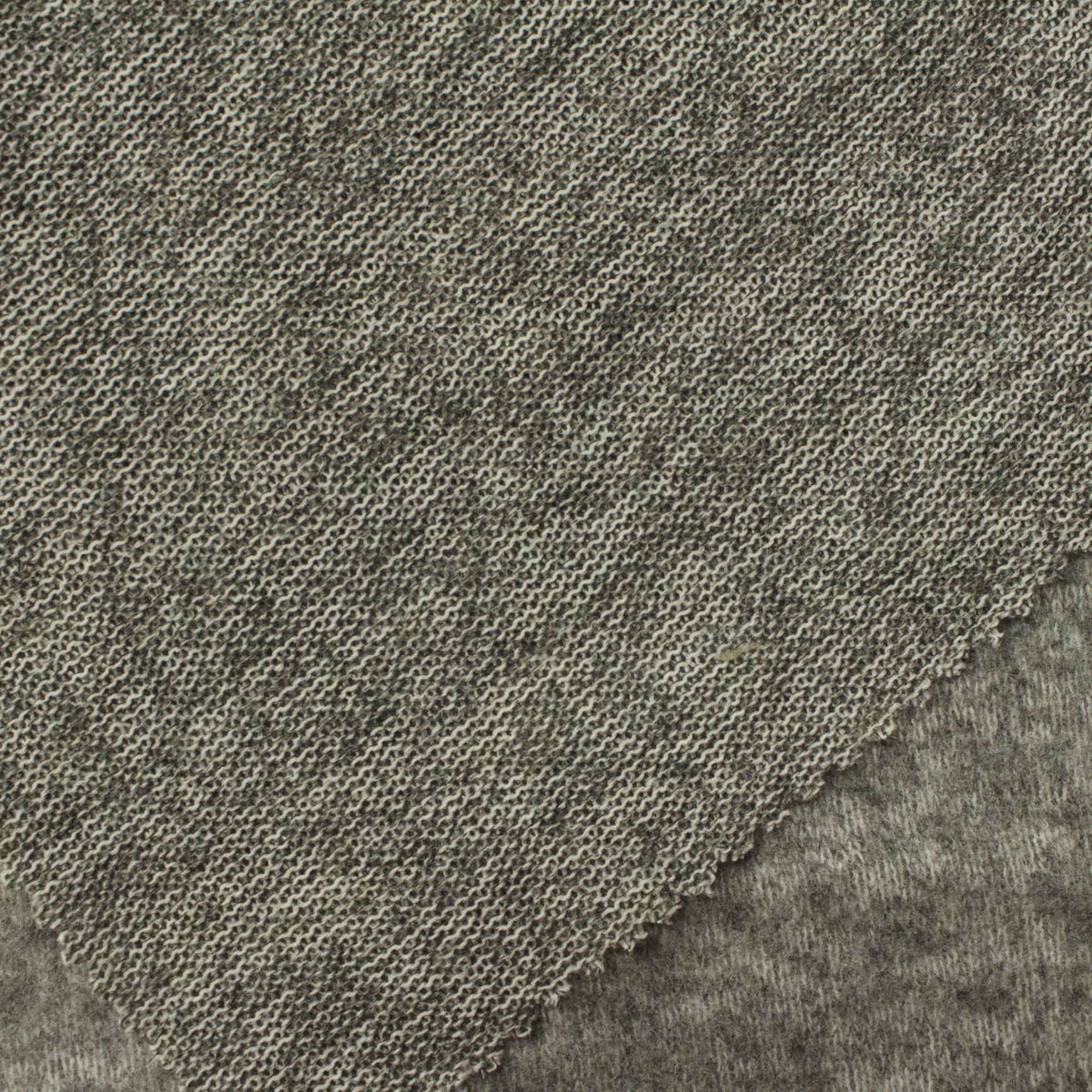 Heathered Grey Marl Chunky Knit, Polyester, 180 gsm