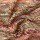 Multicolor Horizontal-Stripe Chunky Knit, Polyester