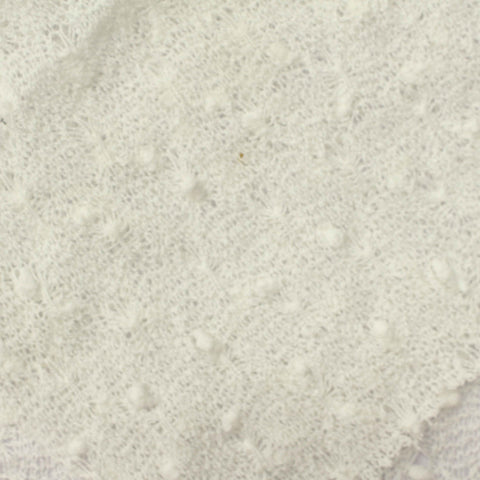 White Textured-Dot Jacquard, Polyester
