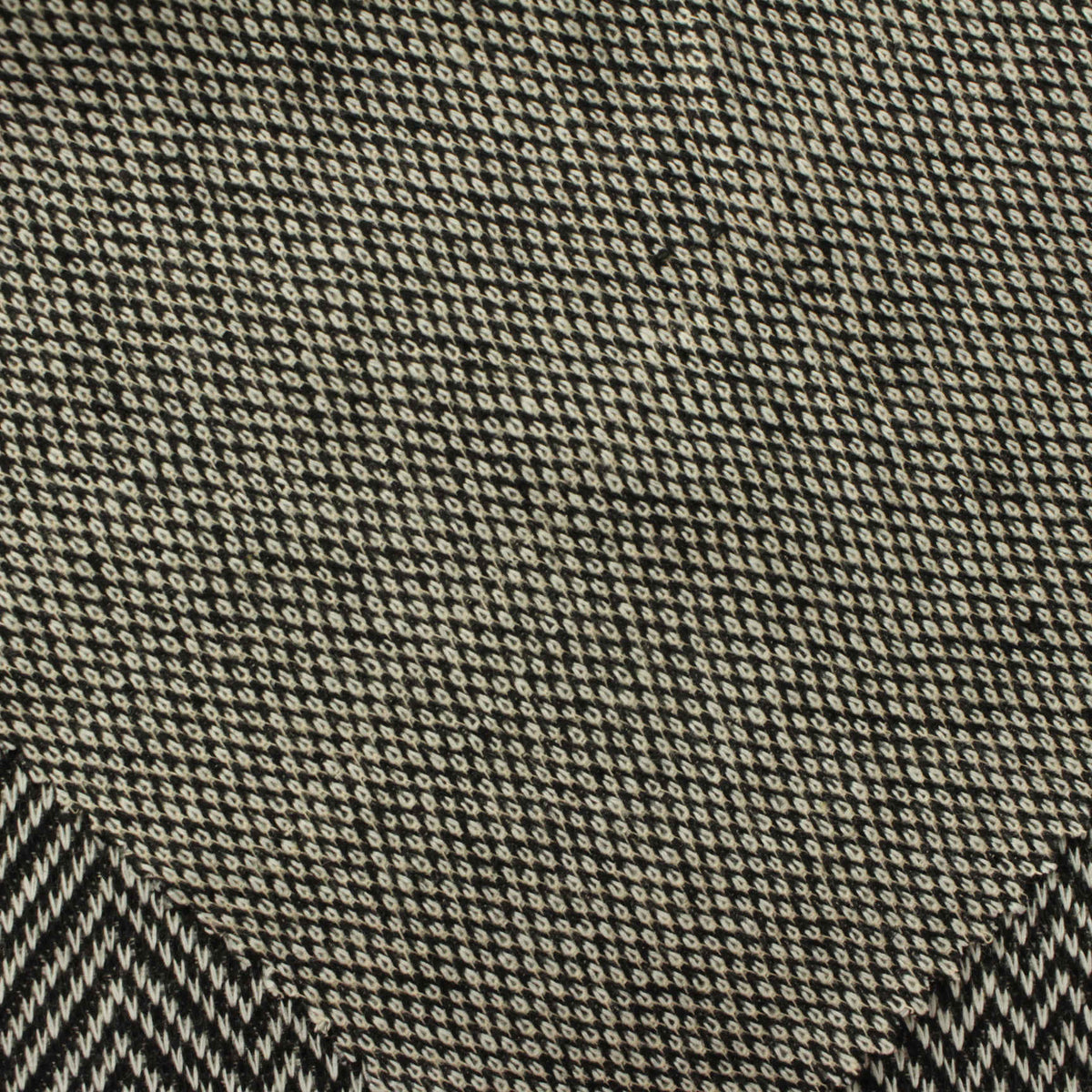 Black Chevron Interlock Knit, Polyester