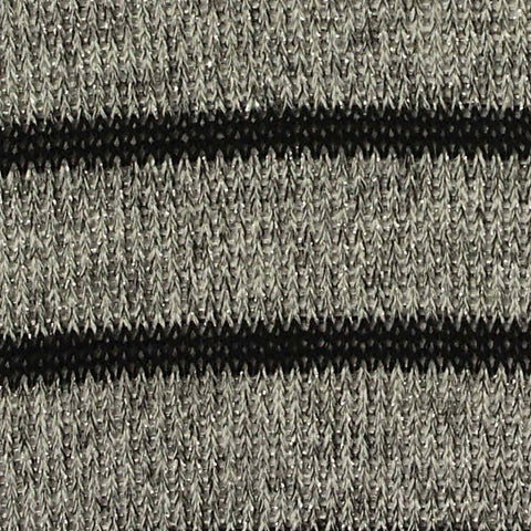 Black Horizontal-Stripe Knit, Poly-Viscose, 170 gsm, 160 cm
