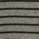 Black Horizontal-Stripe Knit, Poly-Viscose