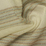 Cream Horizontal-Stripe Chunky Knit