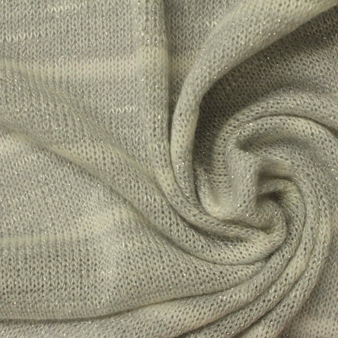 Heathered Grey Sparkle Chunky Knit