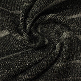 Charcoal Horizontal-Stripe Chunky Knit, Polyester