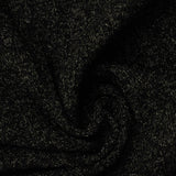 Black Marl Rib Knit, Poly-Metallic