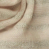 Polyester Metallic Stretch Chunky Knit Fabric, 362 gsm, 150 cm — Pink — texture