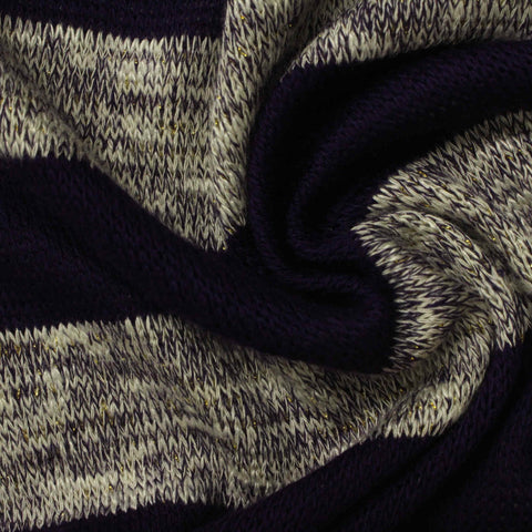 Chunky Knit Fabric, 186 gsm, 180 cm — Navy