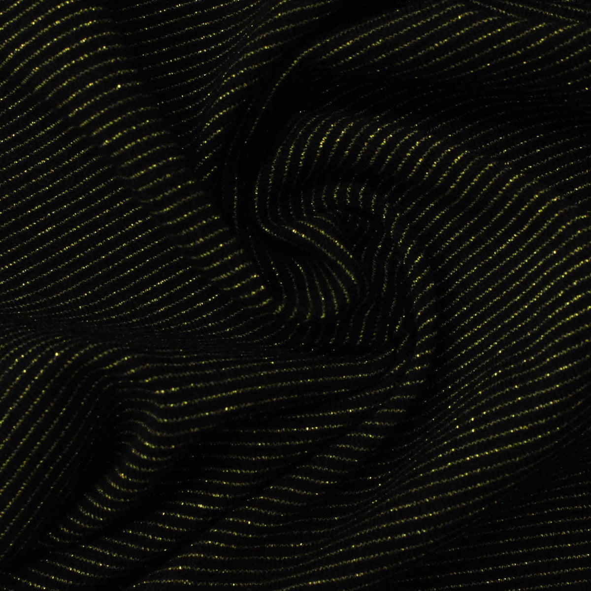 Gold Stripes Jersey Knit, Cotton