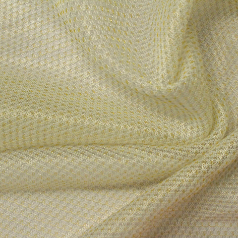 Cream Marl Mesh, Poly-Metallic