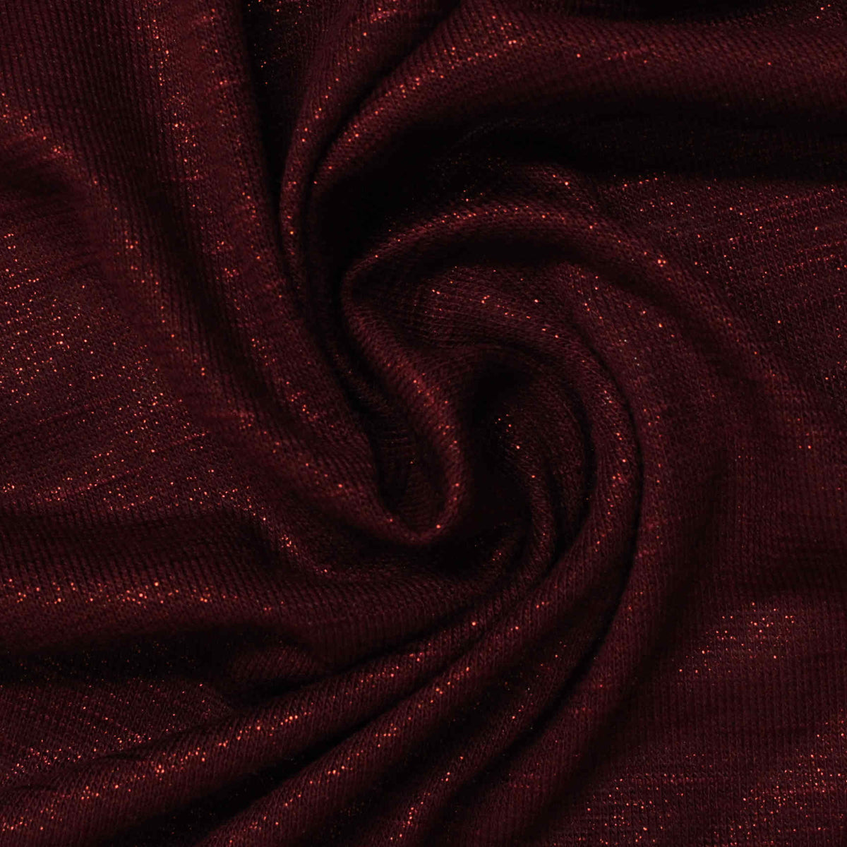 Deep Red Marl Knit, Cotton