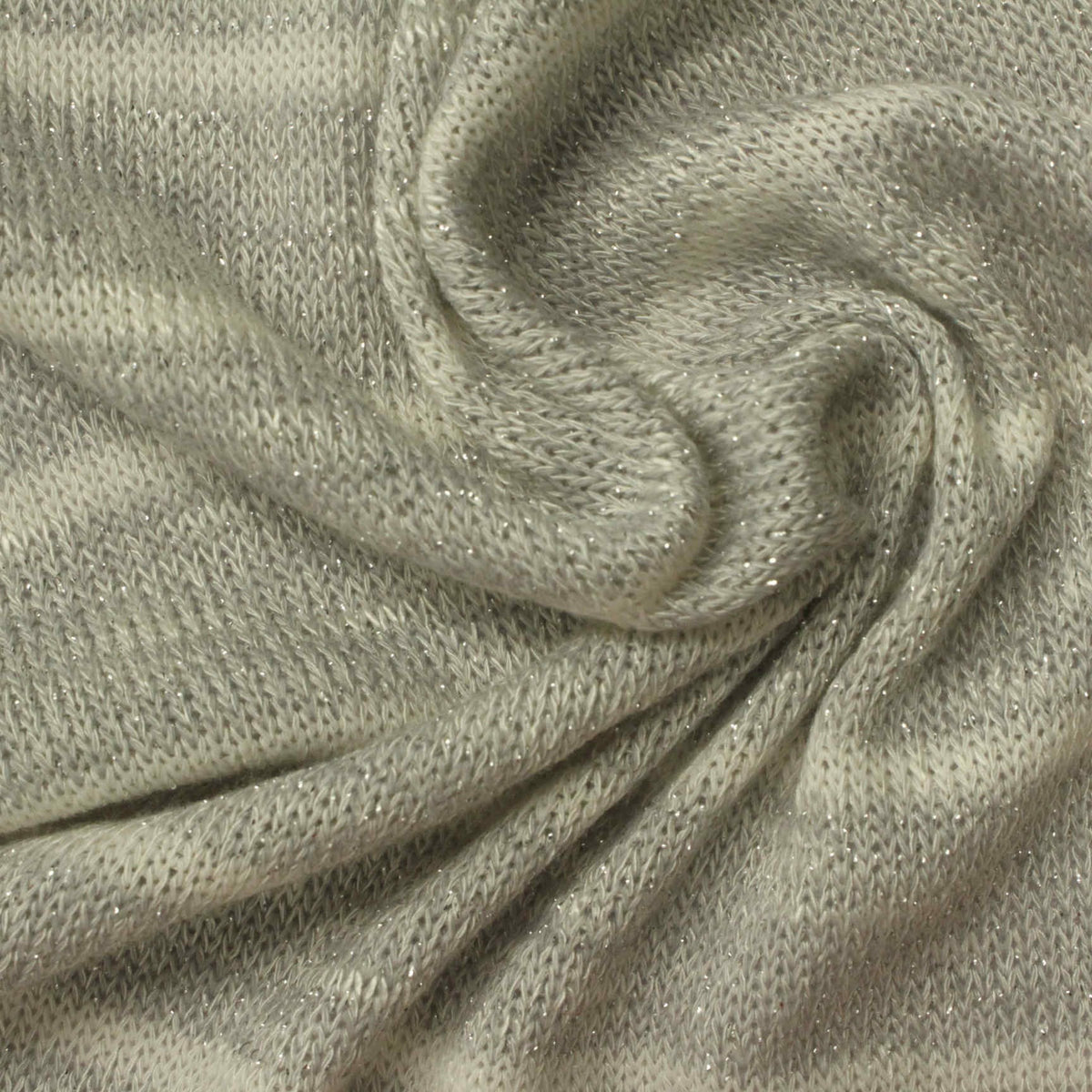 Light Grey Marl Chunky Knit, 206 gsm, 155 cm, ref EF-222465