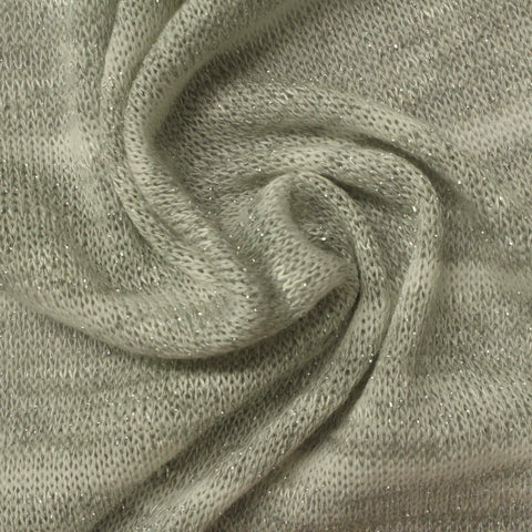 Light Grey Marl Chunky Knit, 206 gsm, 155 cm, ref EF-222466