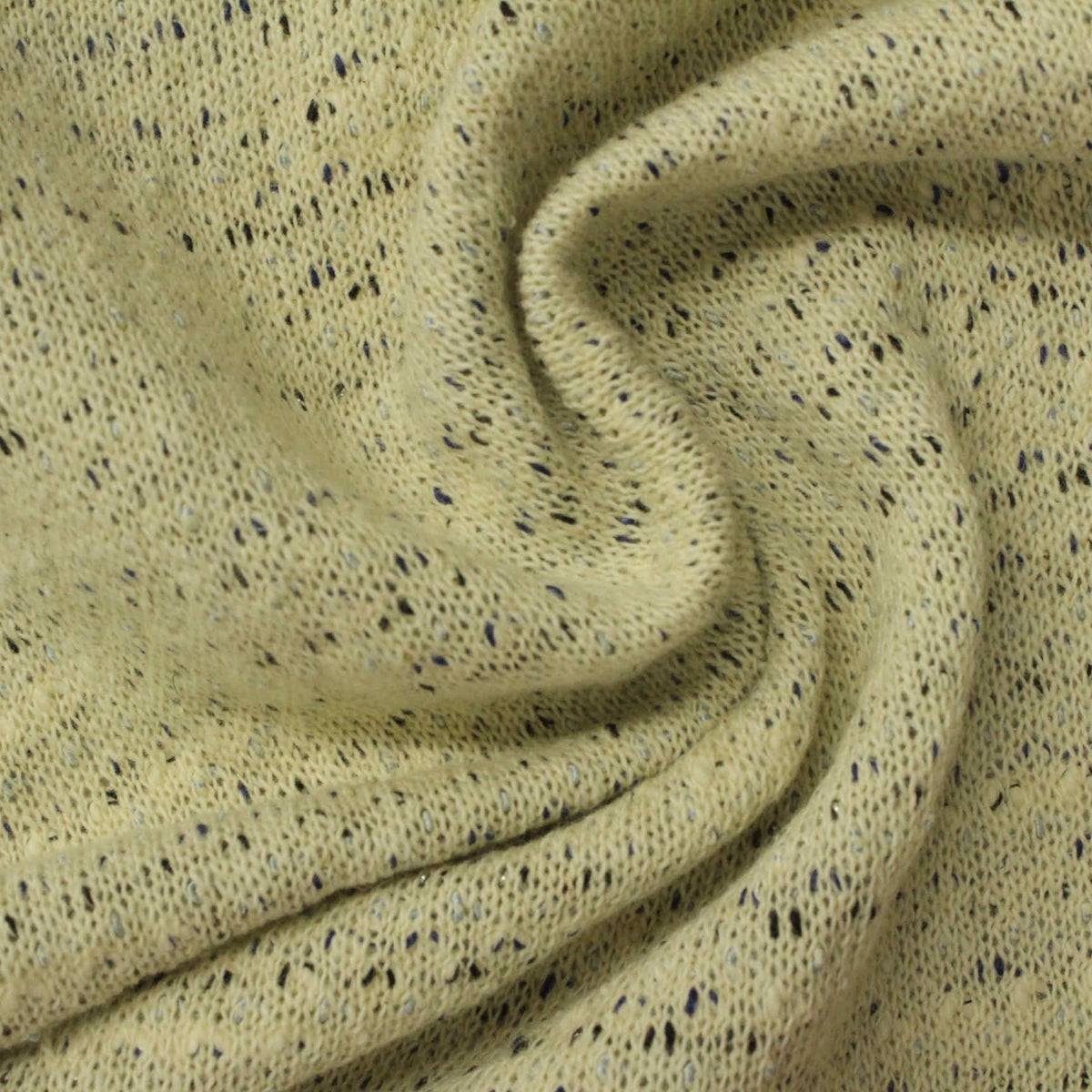 Pale Yellow Flecks Chunky Knit