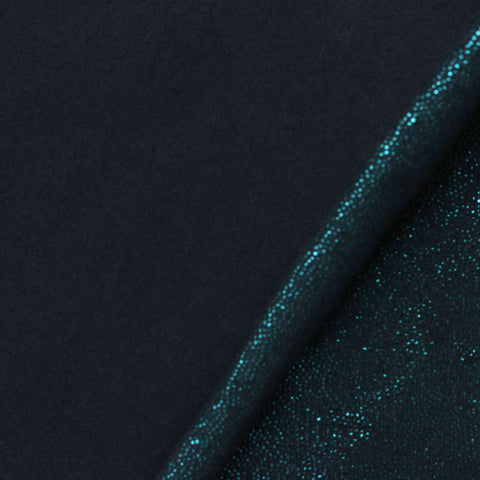 Blue Glitter Knit, Cotton-Poly