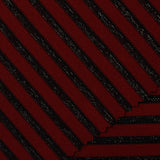 Red Glitter-Stripe Knit