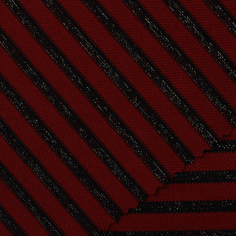 Red Glitter-Stripe Knit, 210 gsm, 170 cm, ref EF-222483