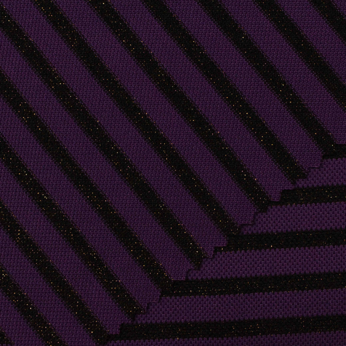 Striped Piqué Knit Fabric, 205 gsm, 160 cm — Purple