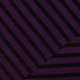 Striped Piqué Knit Fabric, 205 gsm, 160 cm — Purple