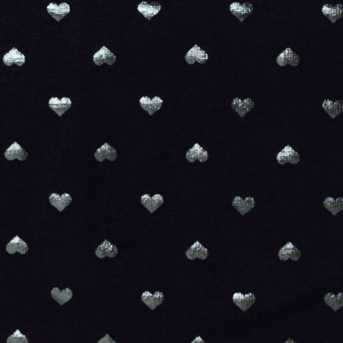 Silver Hearts Jersey Knit, Cotton, 156 gsm