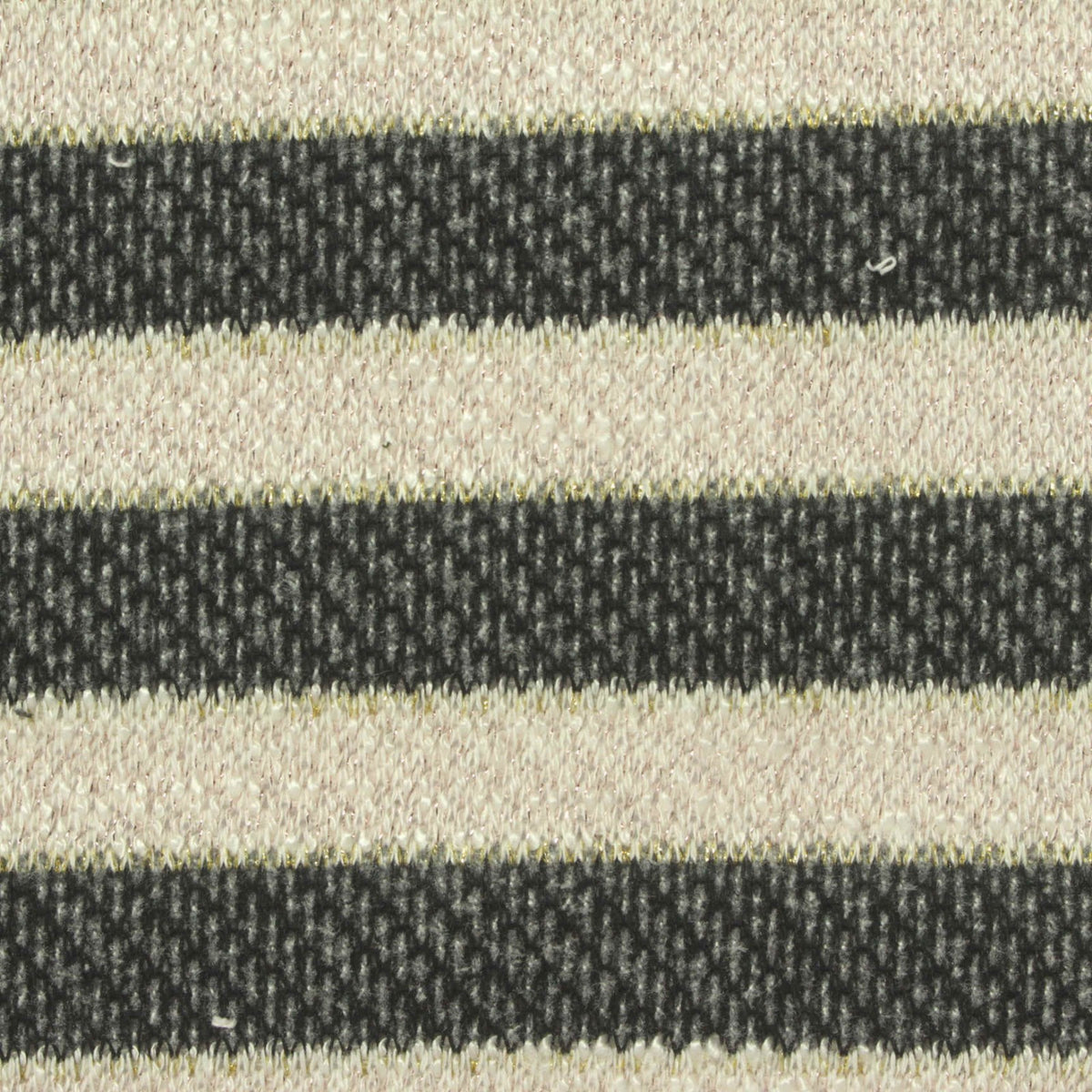 Light Beige Horizontal-Stripe Knit, Poly-Viscose
