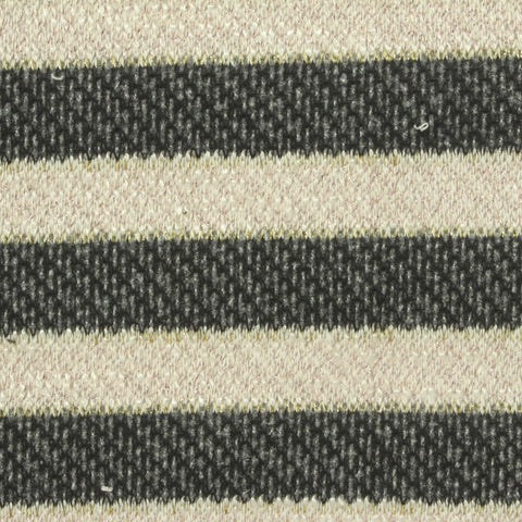 Light Beige Horizontal-Stripe Knit, Poly-Viscose