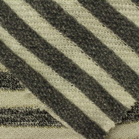 Grey Stripes Chunky Knit