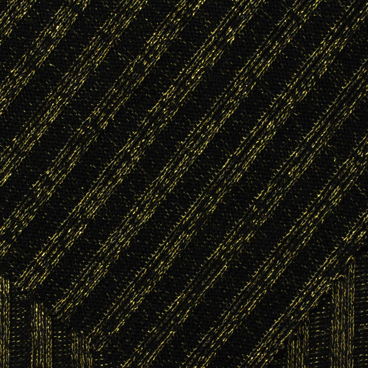 Black Diagonal-Grid Jacquard, 360 gsm