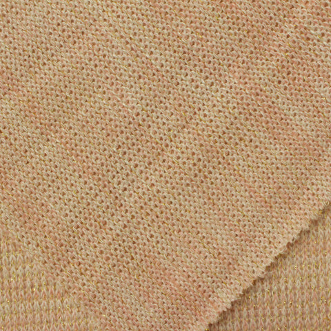 Pink Marl Chunky Knit, Viscose-Poly, 169 gsm, 180 cm
