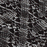 Black Geometric-Square Chunky Knit, Polyester — texture