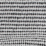 Black Geometric Chunky Knit, Polyester — texture