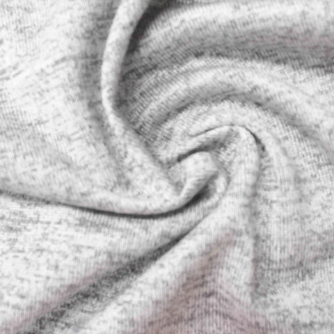 Light Grey Marl Chunky Knit, Polyester, 251 gsm