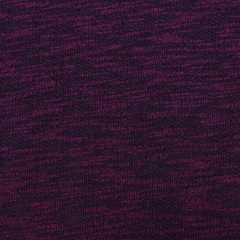 Dark Purple Marl Chunky Knit, Cotton-Poly
