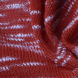 Red Marl Chunky Knit, Poly-Viscose — texture
