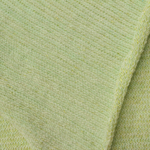 Light Green Marl Chunky Knit, 237 gsm