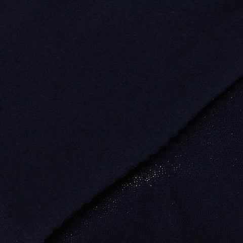 Cotton Stretch Knit Fabric, 207 gsm, 170 cm — Navy