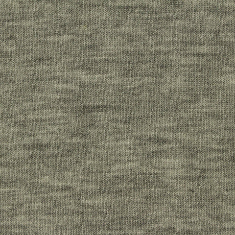 Heathered Green-Grey Marl Jersey Knit, Viscose